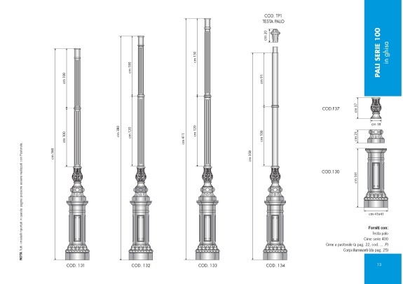 Pali serie 100 in ghisa